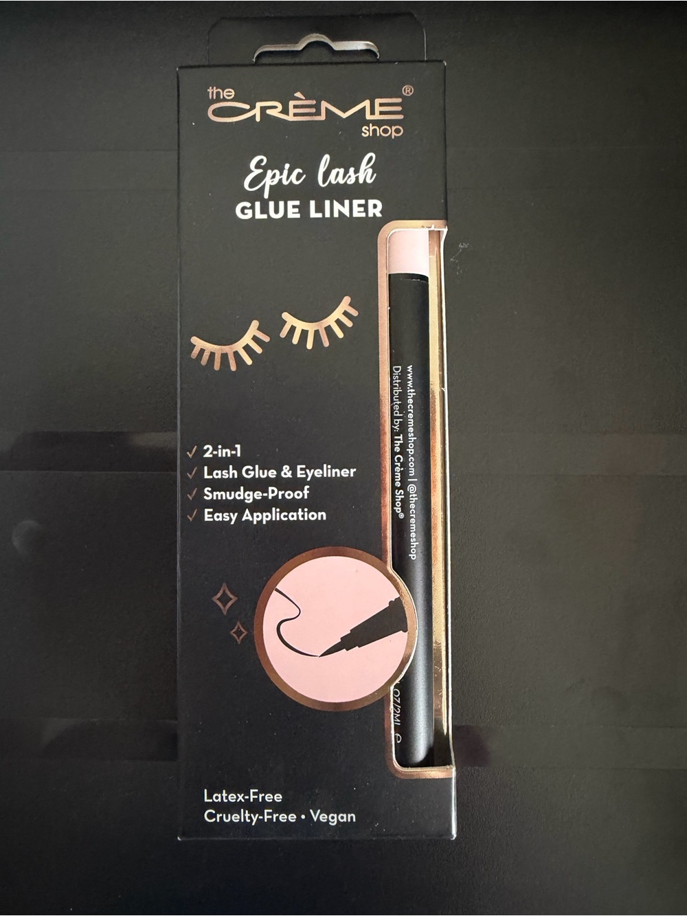 The Crème Shop Epic Lash Glue Liner — Black